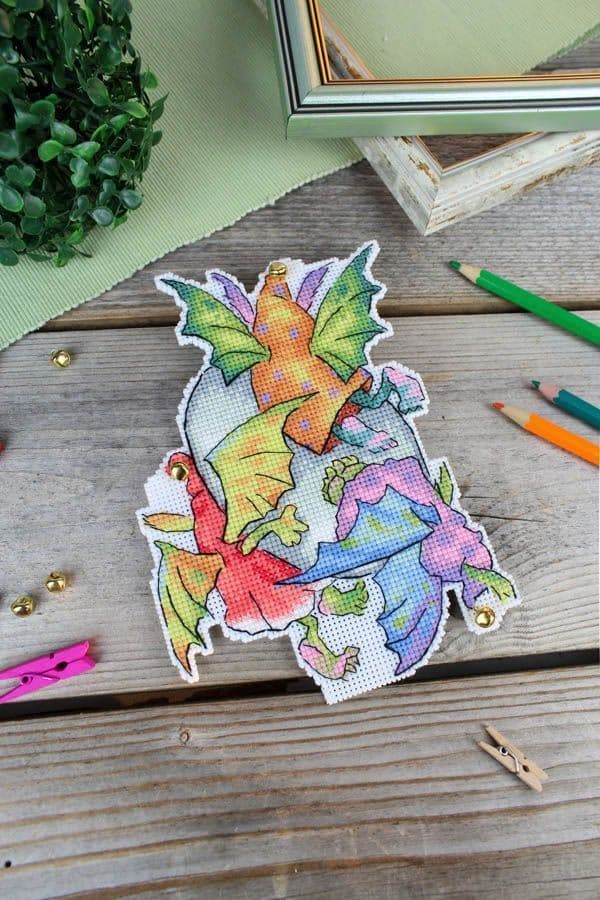 Broderikit Plastik Canvas MP Studia "Trold" 18x13cm