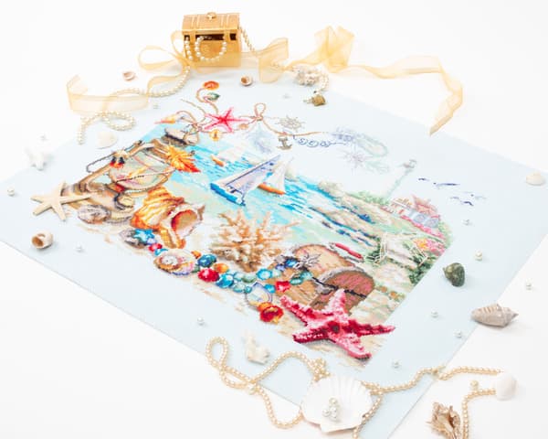 Broderikit Magic Needle "Havbrise" 40x31 cm