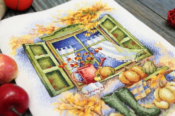 Broderikit MP Studia "Efterår. Græskar" 19x26 cm