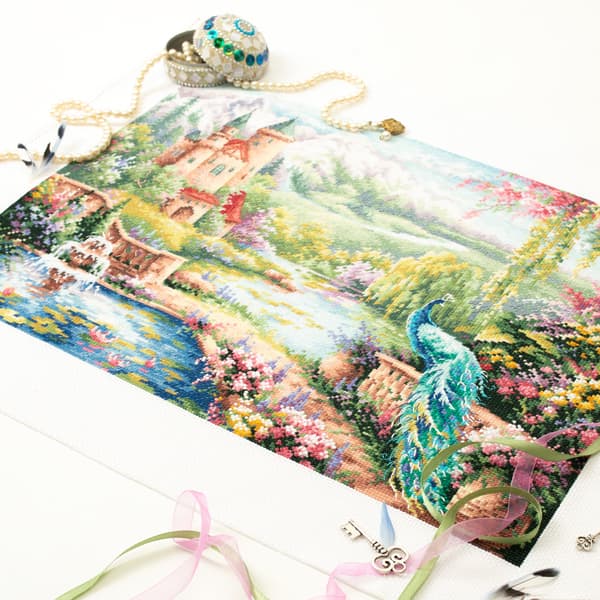 Broderisett Magic Needle "Kongelig hage" 40x30 cm