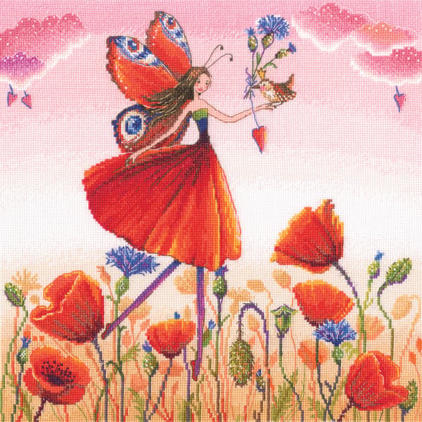 Broderikit RTO "Valmuefarve" 29x29cm