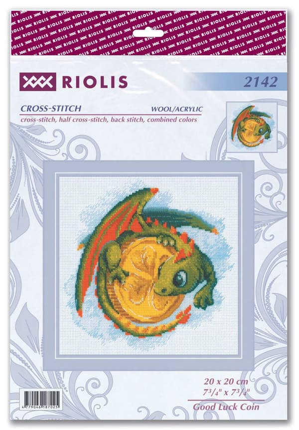 Broderisett Riolis "Lykkemynt" 20x20 cm