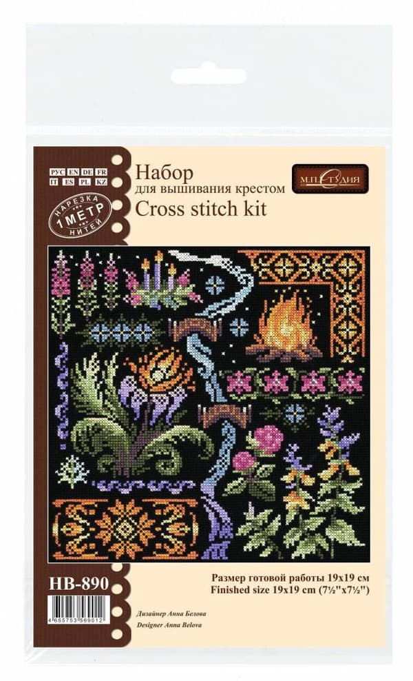 Broderikit MP Studia "Sampler. Nat" 19x19 cm