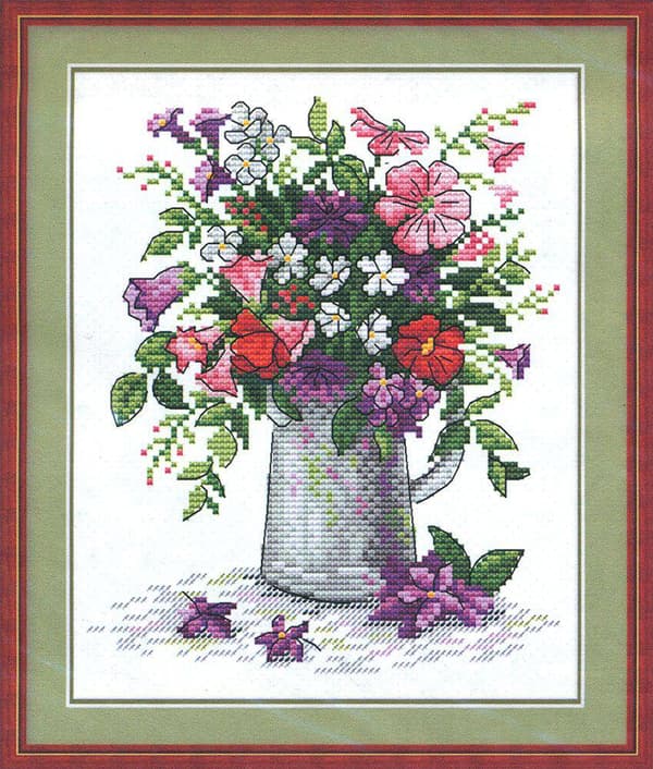 Broderikit MP Studia "Blomsterlätthet" 18x22 cm