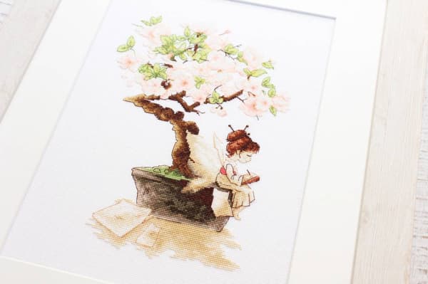 Broderikit Luca-S B1114 - "Sakura" 18x25,5 cm
