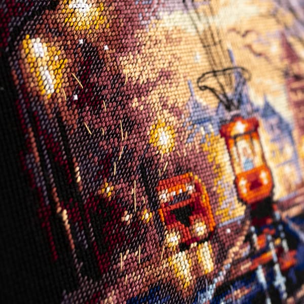 Broderisett Magic Needle "Nattsporvogn" 27x20 cm