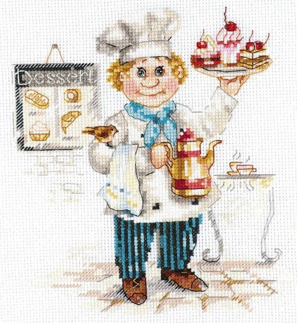 Broderikit Alisa "Konditor" 16x17 cm