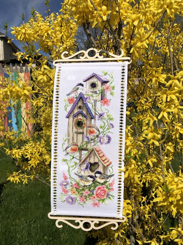 Broderikit Riolis "Indflytningsgave" 19x40 cm