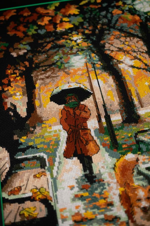 Broderikit Riolis "Nattparken" 30x40 cm