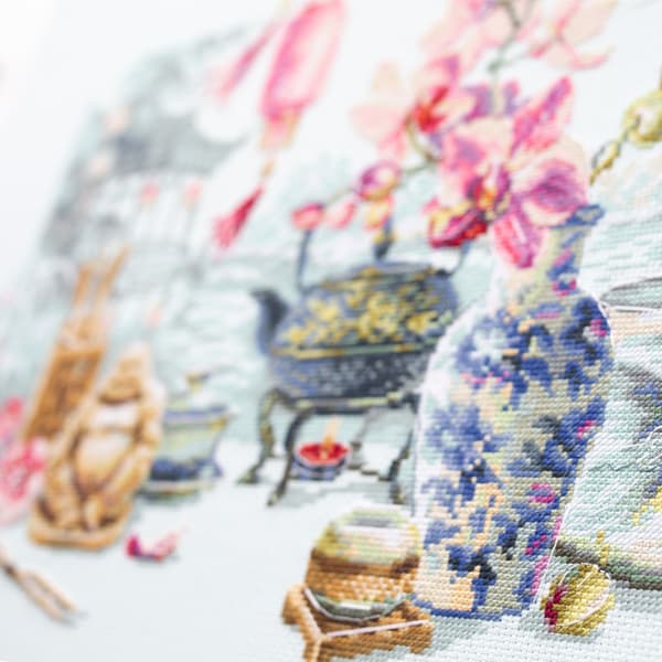 Broderikit Magic Needle "Orientalsk ro" 40x30 cm