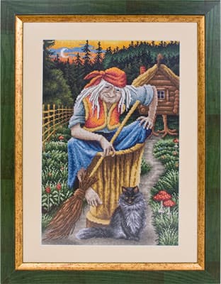 Broderisett Panna «Baba Yaga» 35x24,5cm