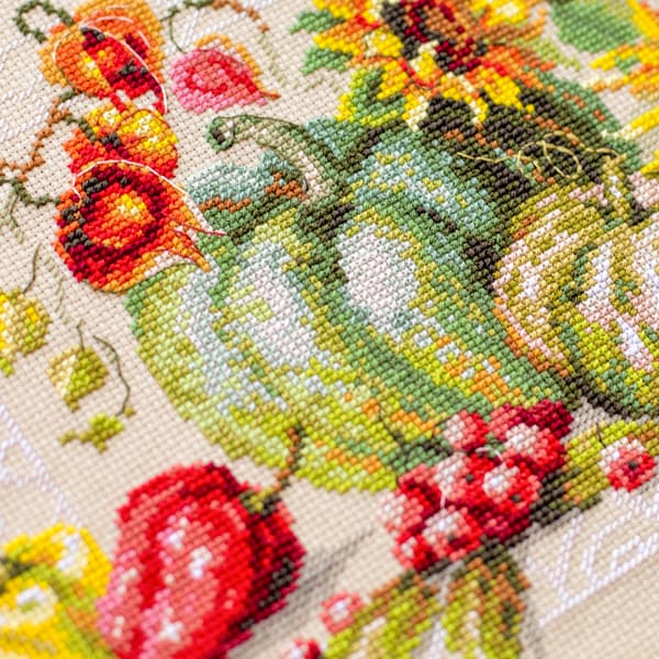 Broderisett Magic Needle "Høstgaver" 30x20 cm