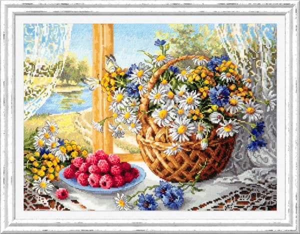 Broderisett Magic Needle "Sommermorgen" 40x30 cm