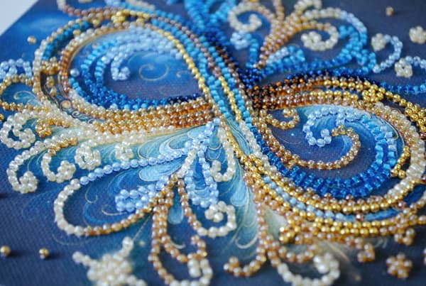 Perlebroderi Abris Art "Uendelighed" 15x15cm