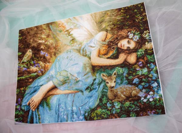 Broderikit LetiStitch LETI960 - "Forårsflod" 40x30 cm