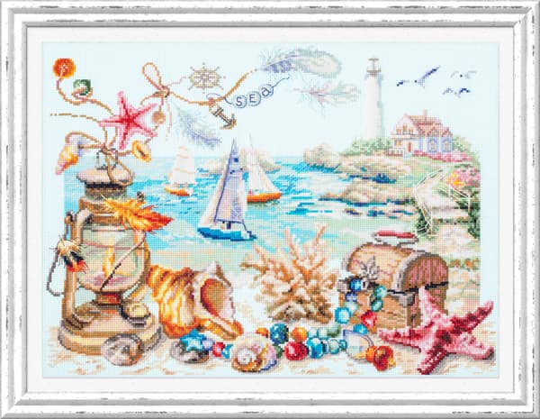 Broderisett Magic Needle "Havsbris" 40x31 cm