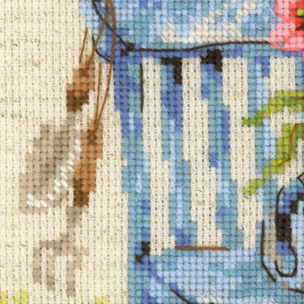 Broderikit Riolis "Stuehave. Forår" 20x30 cm