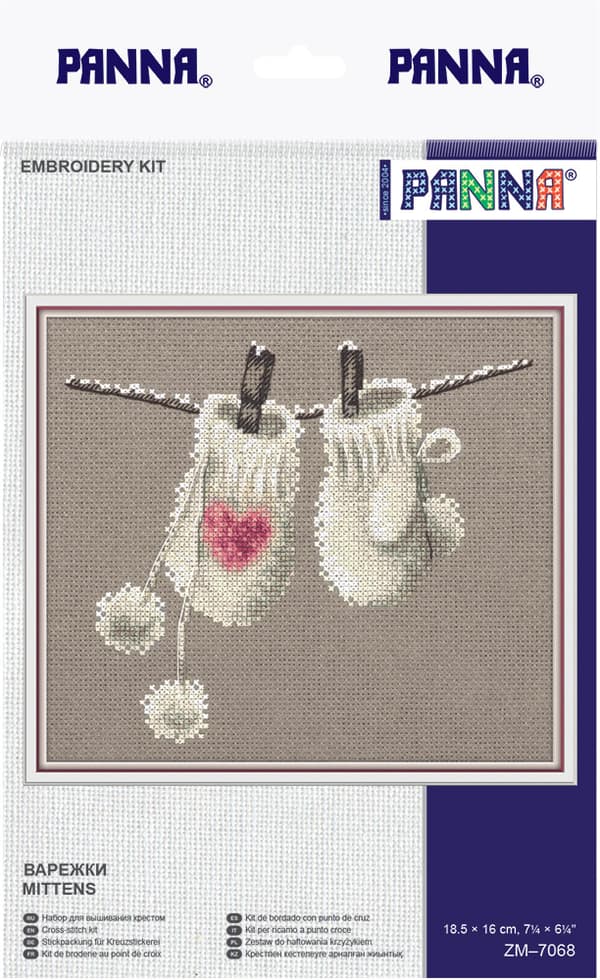Broderikit Panna "Vanter" 16x18,5cm