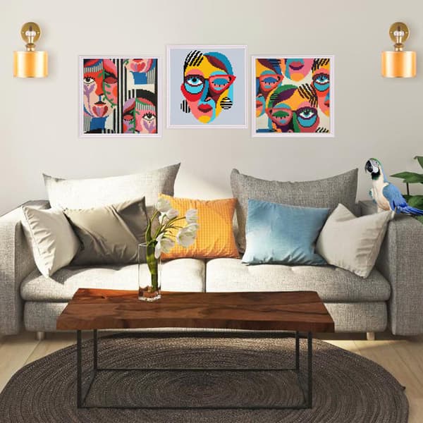 Broderikit Pude Collection D`Art 5467 - "Het sommar" 40x40 cm