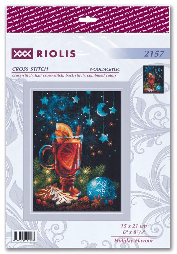 Broderikit Riolis "Högtidssmak" 15x21 cm