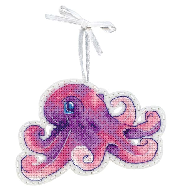 Broderikit MP Studia "Liten bläckfisk" 9x12cm