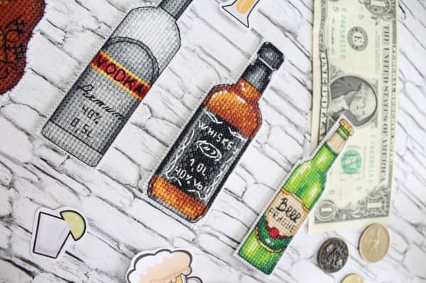 Broderikit Plastik Canvas MP Studia "Aperitif" 3x10 cm
