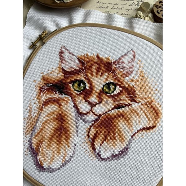 Broderikit Andriana "Ingefærlykke" 17x18.5 cm