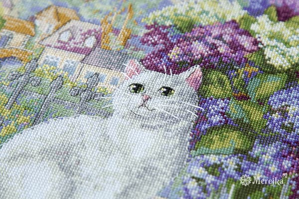 Broderikit Merejka K-109 - "Forårsstemning" 28x28,5 cm