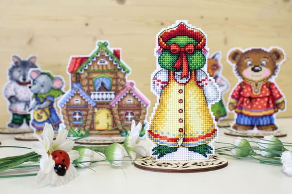 Broderikit Plastik Canvas MP Studia "Frø" 7x13 cm