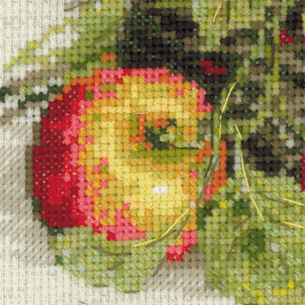 Broderisett Riolis "Modne epler" 30x30 cm