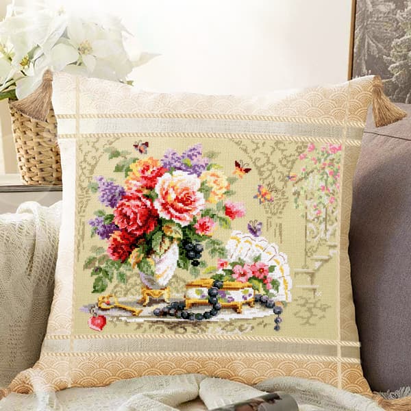 Broderisett Magic Needle "Flørtende tid" 35x25 cm
