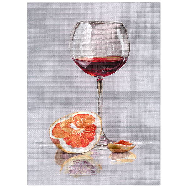 Broderikit Oven "Citrus­humör" 18x25cm