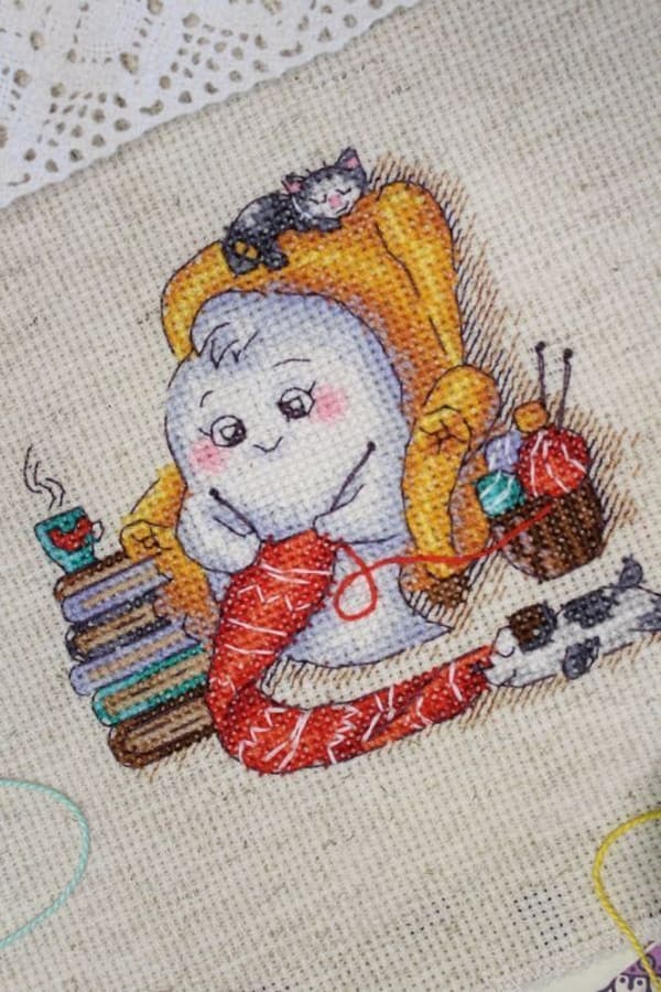 Broderisett MP Studia "Spøkelsesbrud" 11x11 cm