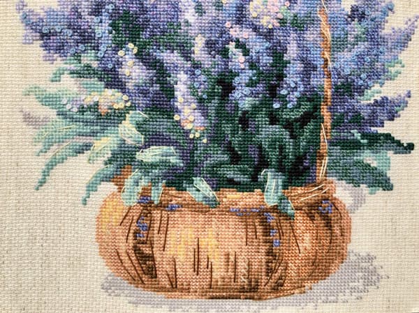 Broderikit Riolis "Fransk lavendel" 25x25 cm