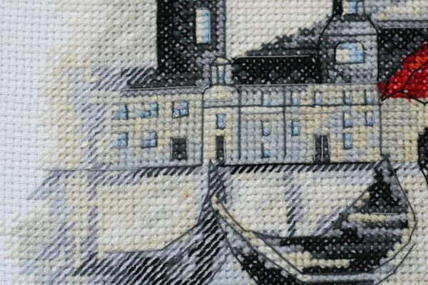 Broderikit Abris Art "Et særligt møde" 20x20 cm