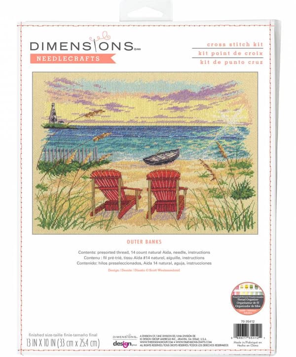 Broderikit Dimensions "Ydre banker" 33x25,4 cm