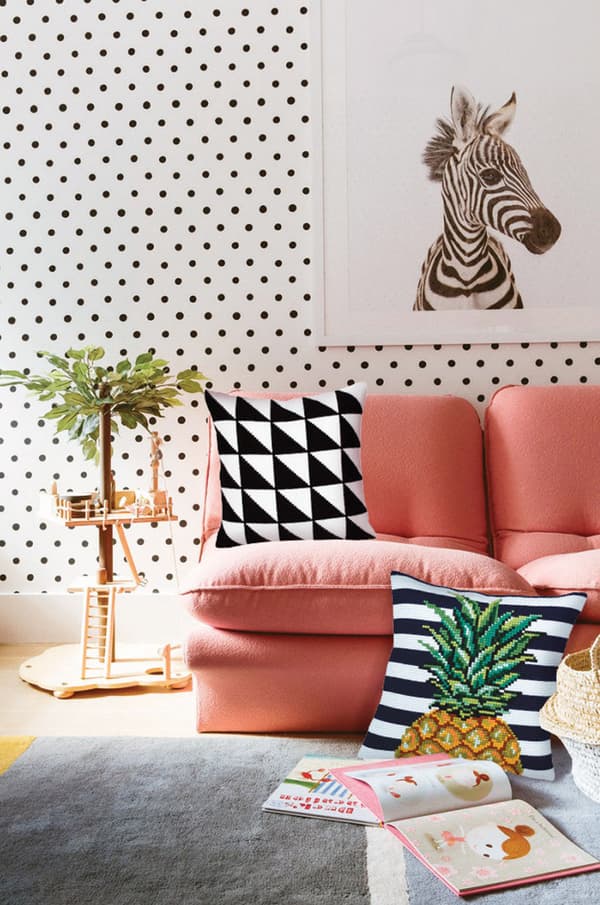 Broderikit Pude Collection D`Art 5359 - "Ananas" 40x40 cm