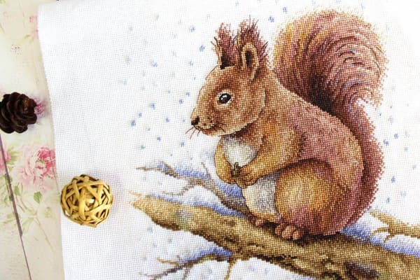Broderikit MP Studia "Luddig skönhet" 21x24 cm