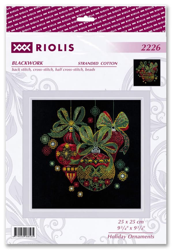 Broderikit med korssting - Riolis "Weekenddekorationer" 25x25 cm