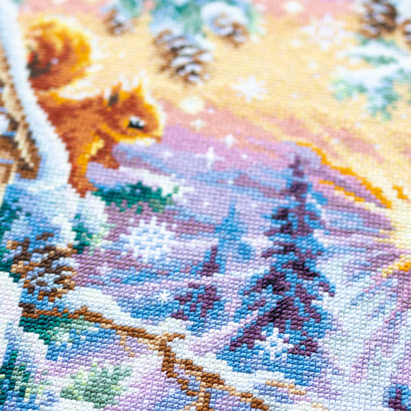 Broderikit Magic Needle "Vintermorgon" 40x30 cm