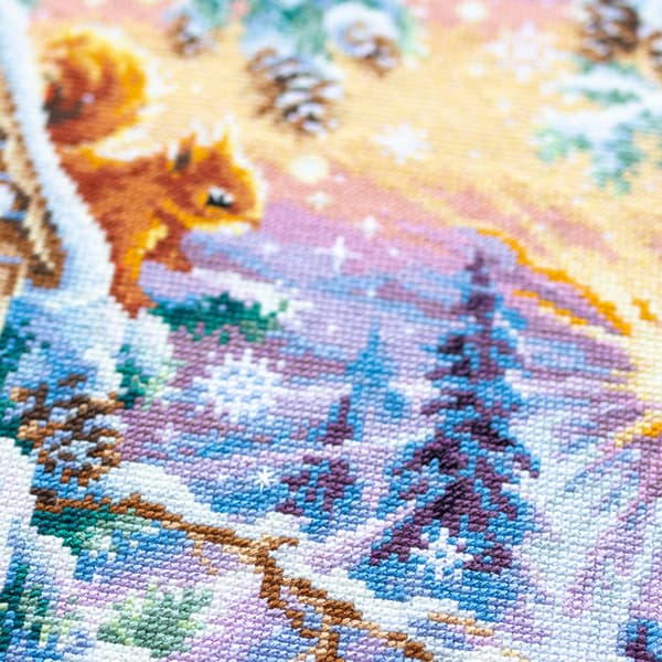 Broderisett Magic Needle "Vintermorgen" 40x30 cm