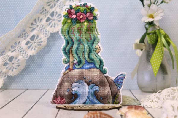 Broderikit plastic canvas MP Studia "Havsskönhet" 13x17 cm