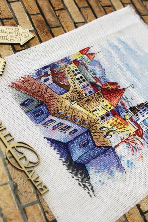 Broderisett MP Studia "Tallinntårn" 18x22 cm