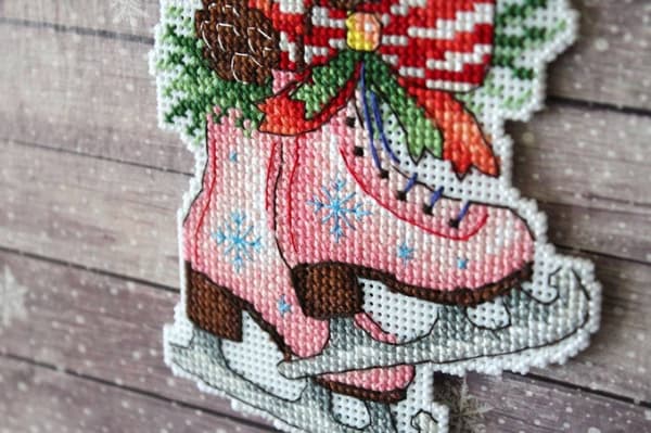 Broderikit Plastik Canvas MP Studia "Figurativ jul" 10x13 cm