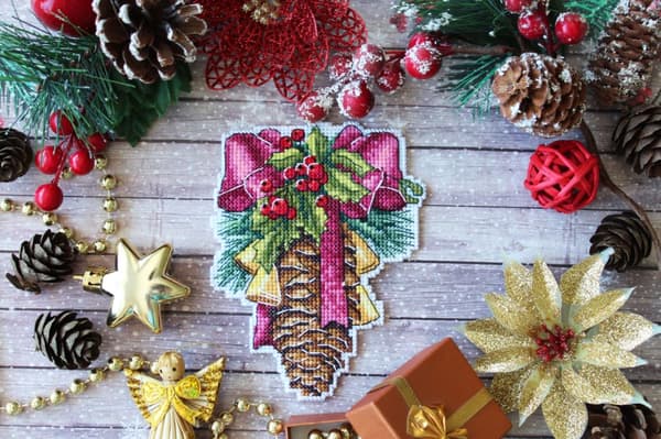 Broderikit plastic canvas MP Studia "Julkon" 10x13 cm