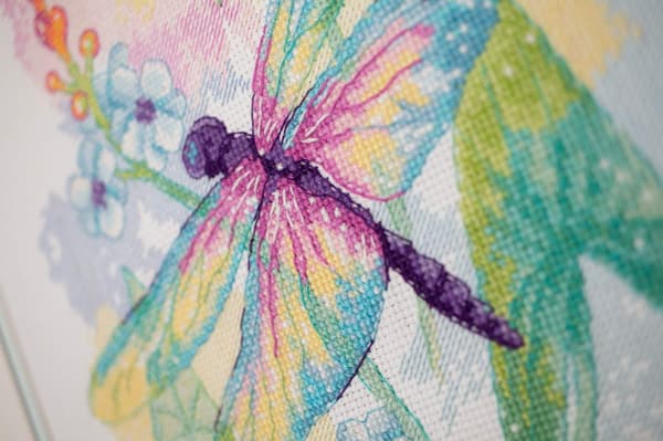 Broderisett Riolis "Regnbueskjønnhet" 25x25 cm