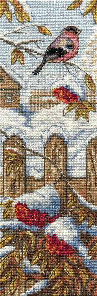 Broderisett Klart "Dompap" 10x30cm