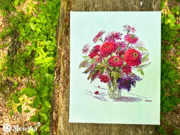 Broderikit Merejka K-221 - "Septemberfarve" 29x26.5 cm