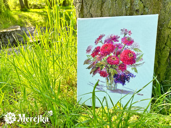 Broderisett Merejka K-221 - "Septemberfarge" 29x26.5 cm
