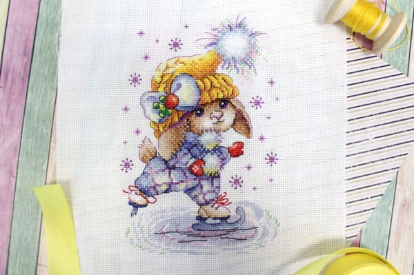 Broderikit MP Studia "Modeåkare" 14x21 cm